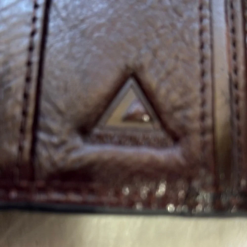 Attache Leather Jr. Legal Pad Portfolio Brown Notepad Holder Organizer